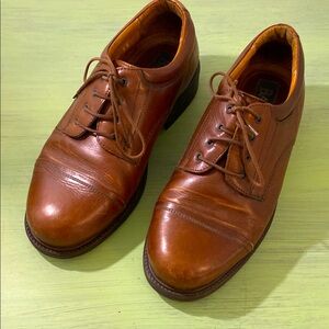 Bass Brown Leather Oxfords Classic Design